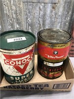 Conoco grease can, Vita-Power grease can