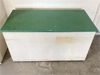 Rolling Wooden Storage Trunk/ Box/ Container