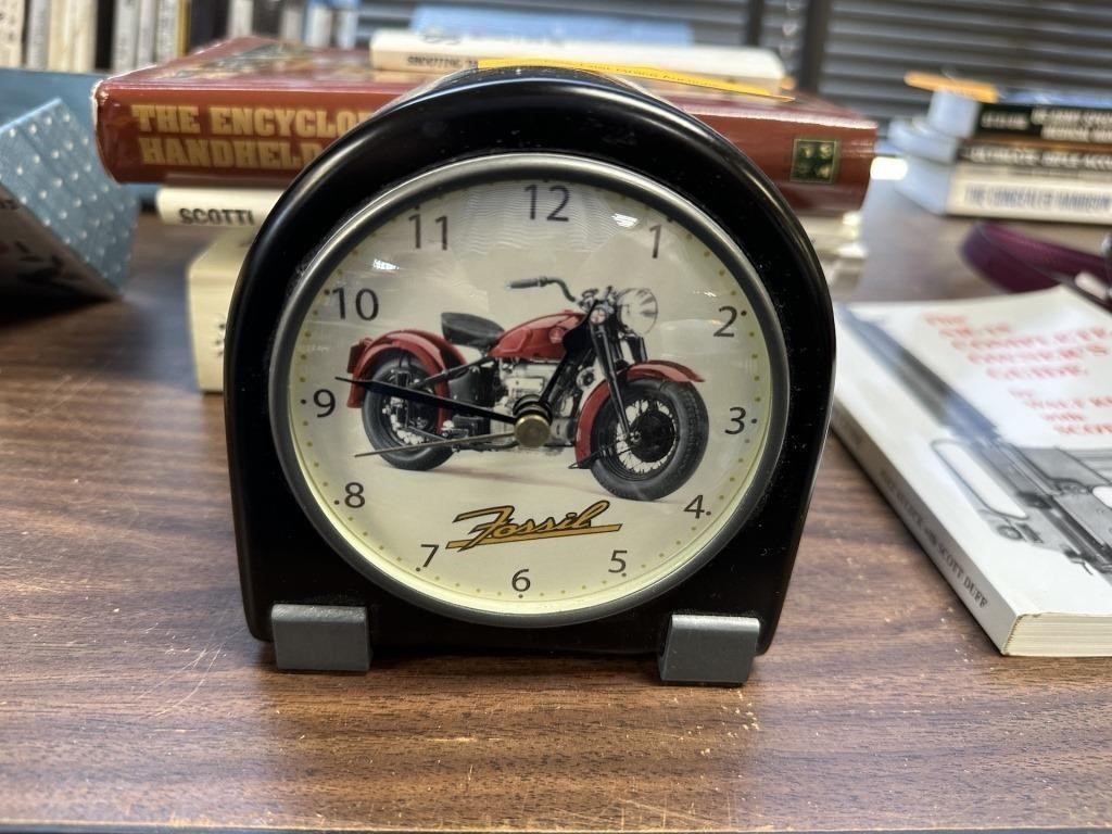 FOSSIL MOTORCYCLE CLOCK