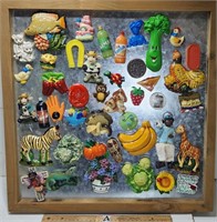 Vintage Magnets: Animals, Bananas, Celery w/ Face