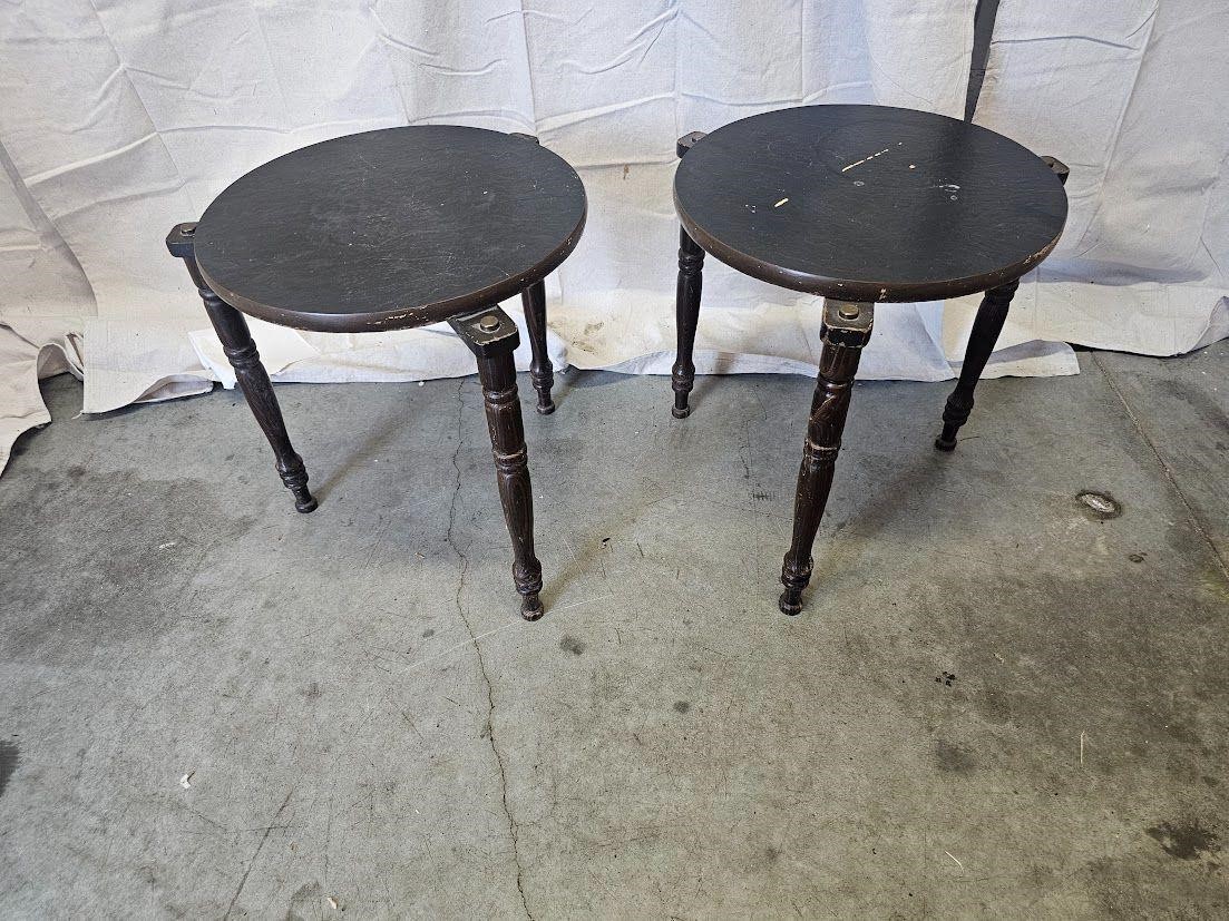 2 Side Tables (16”W x 18”T)