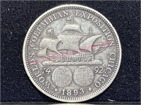 1893 Columbian Expo Half Dollar (90% silver)