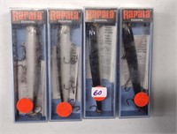 4 Rapala Fishing Lures H-13- new in pkgs.