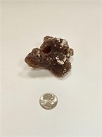 UNUSUAL CRYSTAL TYPE ROCK WITH HOLE