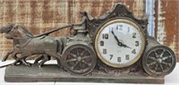 Vintage Gilbert Horse & Carriage Clock UNTESTED