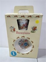 Bunnykins 3 pc Children's Set, Royal Doulton 1981