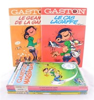 Franquin. Gaston. Lot de 7 volumes en Eo