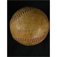 1945 Boston Braves Team Signed Baseball Jsa Loa