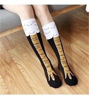 Crazy Funny Chicken Legs Knee-High Novelty Socks