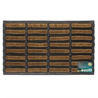 JVL Rubber And Coir Tuffscrape Doormat 30x18 Cm