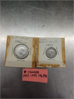 ~1945 & 1947 Canada Coins