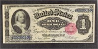 1891 $1 Martha Washington Silver Certificate Note