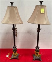 39 - PAIR OF MATCHING TABLE LAMPS (L27)