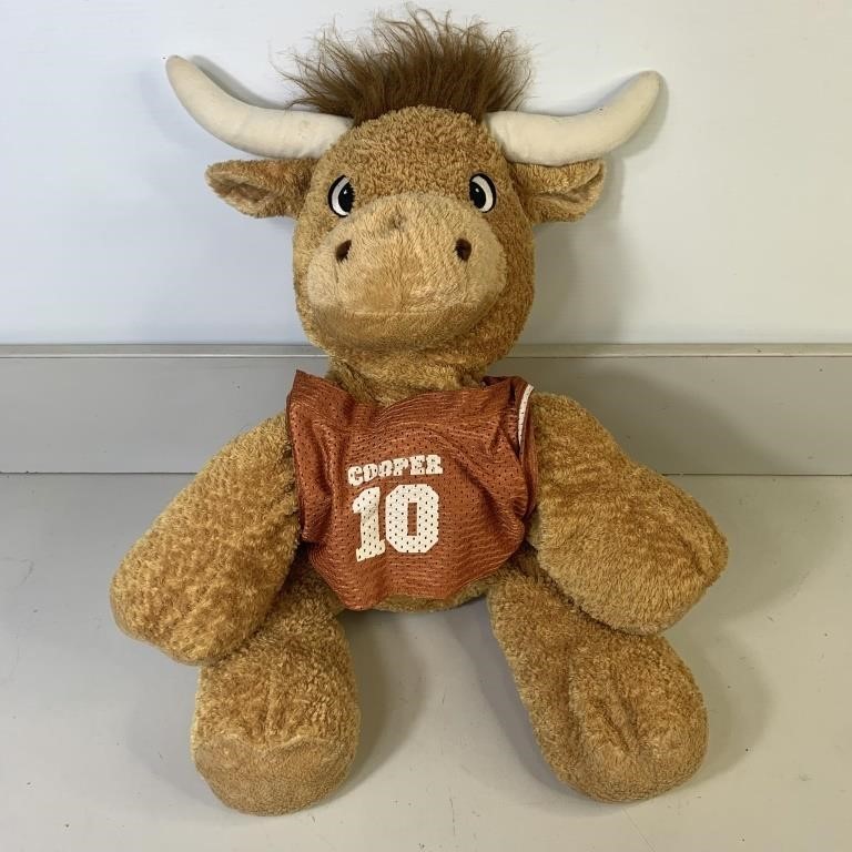 31" Large Longhorn Cooper Bull Plush