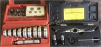 Gear wrench 5 Pc tap and die, rethreading dies,