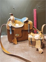 Pair of Leather Saddle Purses - Brand New!!