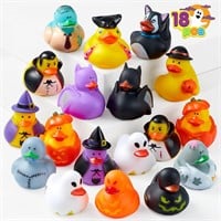 JOYIN 18 Pieces Halloween Assorted Rubber Ducks