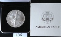 Silver Eagle 1oz Fine Silver 1992