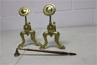 Brass Fireplace Tool Holder & more
