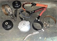 Lot of Various Oil Filter Wrenches