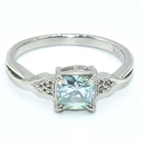 Silver Moissanite(0.6ct) Ring