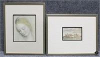 Mary by Luini & View of Salzburg Art Prints