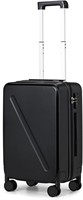 MILADA 20In Carry On Luggage 22x14x9 Black.