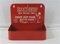 Vintage Metal Wall Mount Cigarette Butt Can