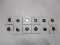 12 Indian head pennies 1897-1908 complete order