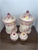 Vintage canisters and shakers