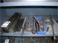 Shelf w/ machine tool spacer bars, ready rod