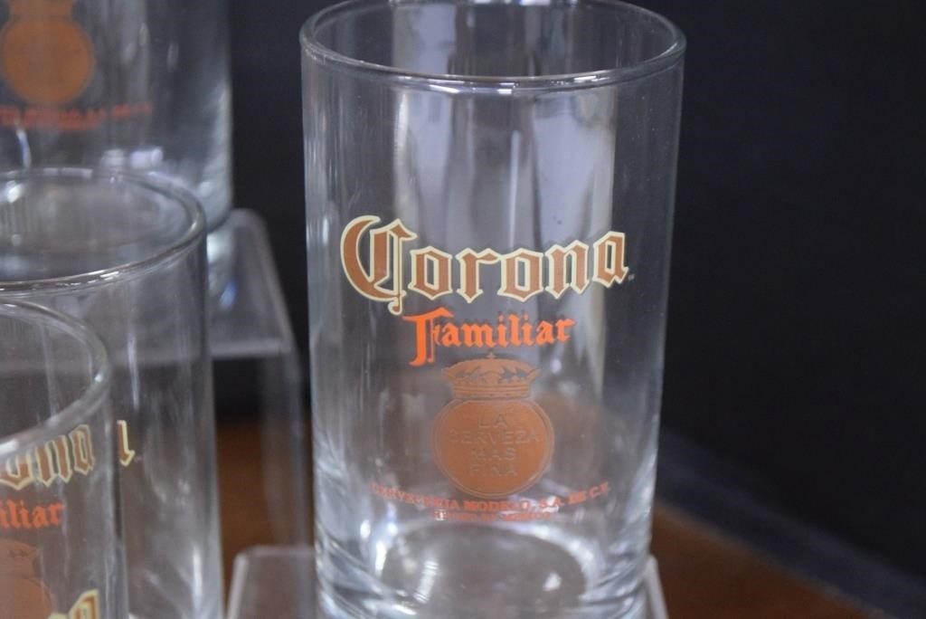 Twelve Corona Beer Glasses