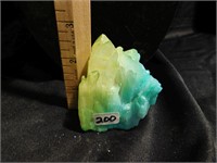 Beautiful 2 color quartz crystal  3" tall x 2.25"