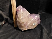 Amethyst crystal - double point - nice   6" tall