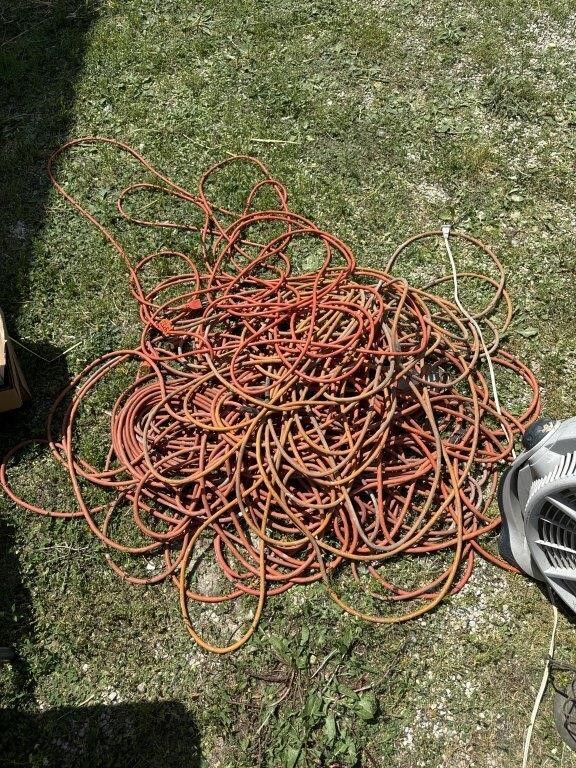 Pile of electric cords