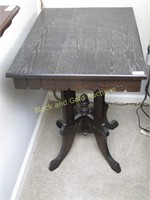 Antique Oak Lamp Table
