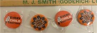 4 Every Child Matters Pins-New