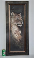 Ruane Manning Lion - Safari Wildlife Framed Art