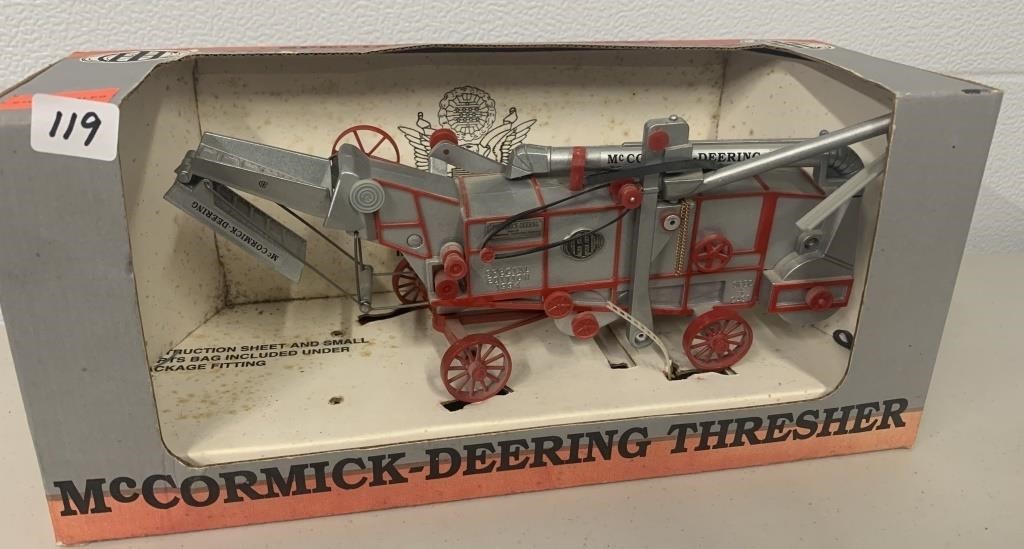 Die Cast Metal McCormick Deering Thresher with Box