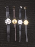 4 Mickey Mouse Character Watches