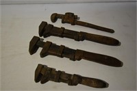 4- Vintage Pipe Wrenches