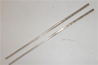 PAIR ORIENTAL METAL CHOPSTICKS