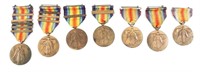WWI US ARMED FORCES VICTORY MEDAL LOT OF 7
