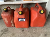 3 Plastic Jerry Cans