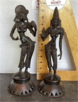 Pair of Thai figures