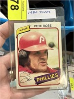 1980 TOPPS PETE ROSE BASEBALL CARD