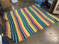 LARGE HANDMADE AFGHAN BLANKET