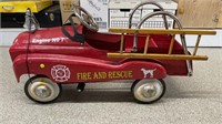 In Step Fire Engine Pedal Car.(39"L). (M7)