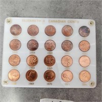 1953- 1972 Canadian pennies