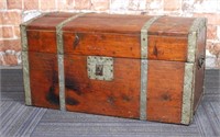 A Metal Banded Pine Chest